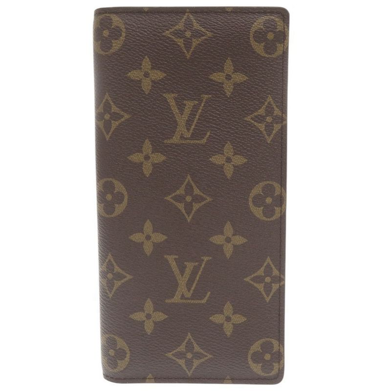 Louis Vuitton Portefeuille Columbus Monogram M60252 Brown Long Wallet LV 0469