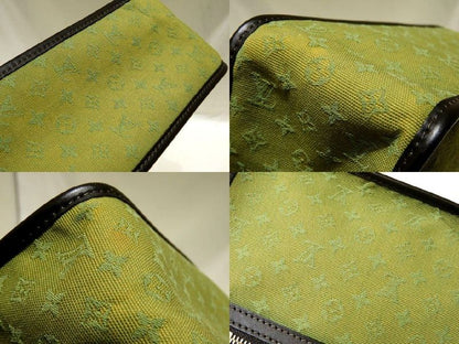 Louis Vuitton M92327 Sac Catrine Tote Monogram Mini Khaki X Dark Brown Leather