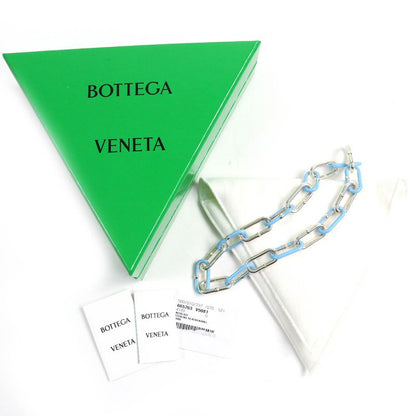 Bottega Veneta Chain Choker Necklace Ag925 Bicolor Silver Light Blue Storage