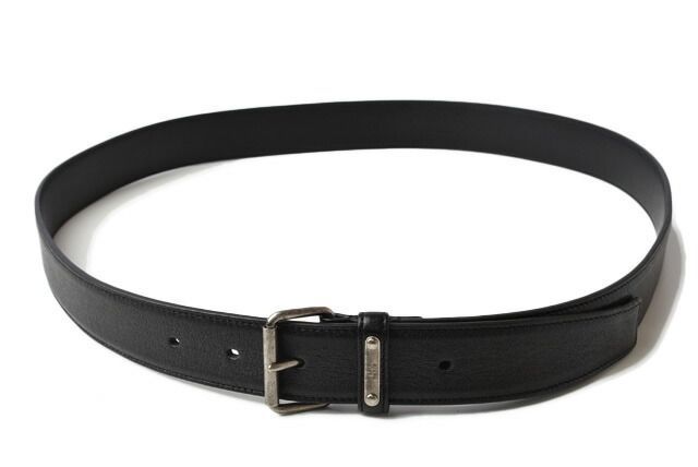 Saint Laurent Belt Men's Saint Laurent Stack Loop Smoo Scuff Zar Black 483197