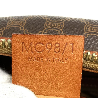 Celine Mc98/1 Macadam Handbag Vintage Retro Brown Pvc/leather Ladies Men