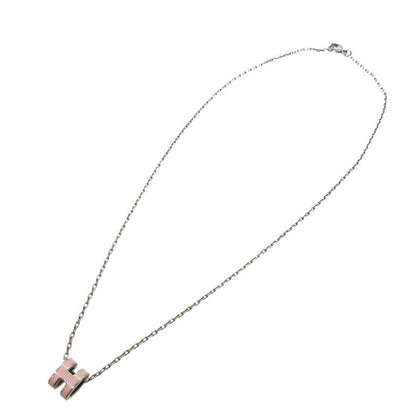 Hermes Pop Ash Mini Necklace Metal Pink/silver 1635 Hermes