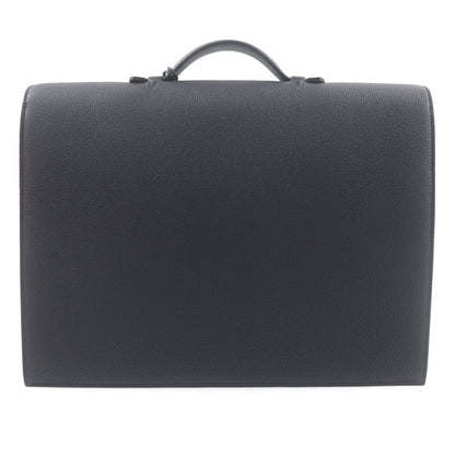 Hermes Sac A Depeches 38 Togo Silver Hardware Leather Briefcase Black With K