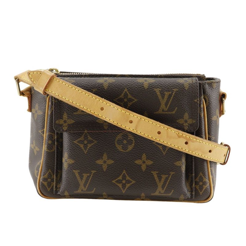 Louis Vuitton Vivacite PM M51165 Monogram Canvas Brown Ca0094 Ladies Shoulder