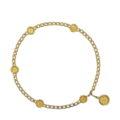 Chanel Chain Belt Gold Excellent Condition Coco Mark GP Preowned