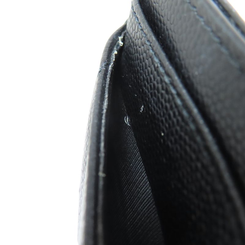 Saint Laurent V-stitch Logo Card Case Calf Women