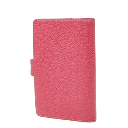 Chanel Coco Mark Notebook Cabas - 5 Hole Pink Caviar Skin Ladies Chanel