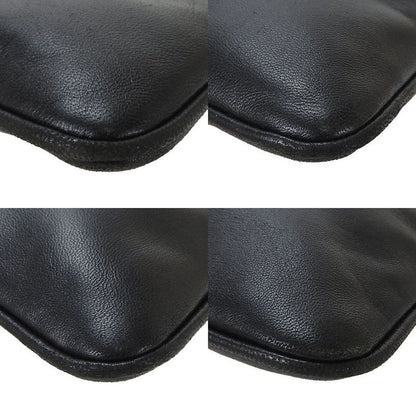 Loewe Mini Shoulder Bag Pochette Crossbody Leather Black Chic Women Ladies