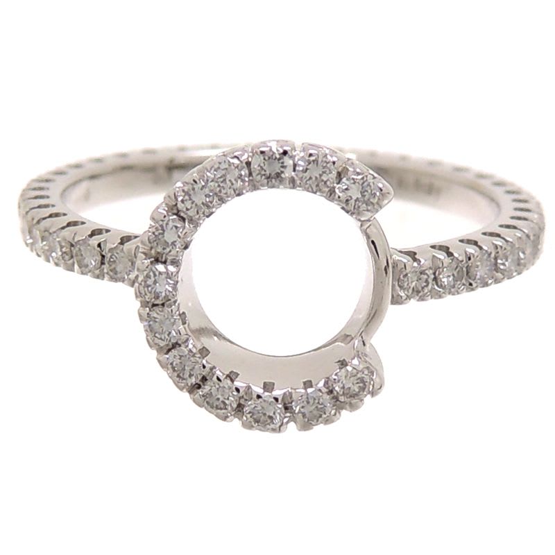 Gucci Diamond Halo White Gold Ring