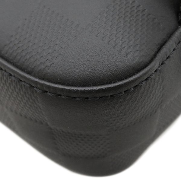 Louis Vuitton Body Bag Avenues Ring Bag Damier Infini Black Silver Hardware