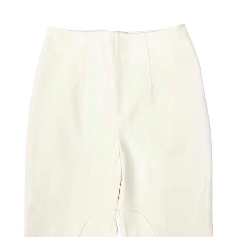 Hermes Slacks High Waist Pants 4h0478dr Size 34 Ivory White Hermes