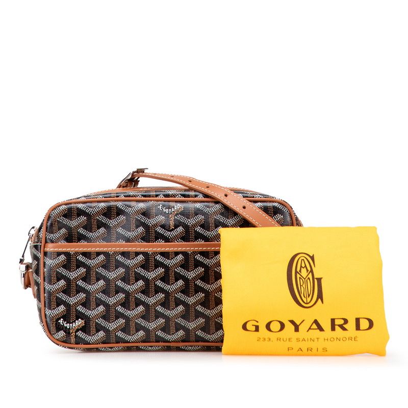 Goyard Cupveil PM Brown Black PVC Leather Women's Goyard