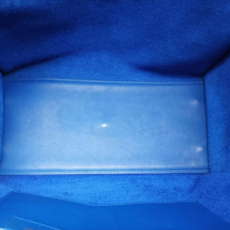 Yves Saint Laurentyves Saint Laurent Baby Cabas Su Blue Leather 394461 Dmr394461