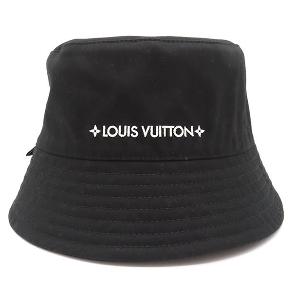 Louis Vuitton Hat Bucket Hat LV Mine Reversible Cotton Polyester Noir Black