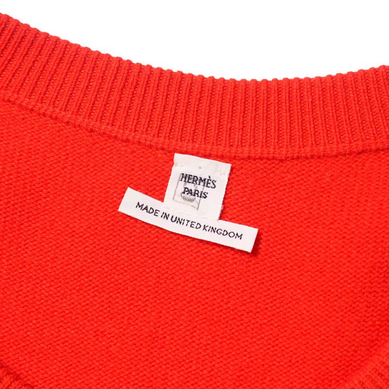 Hermes Dress Size 42 Total Cashmere H Logo Short Sleeves Knit Dress Made In