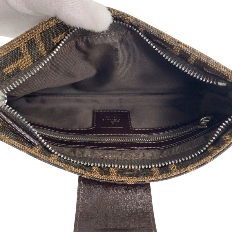 Fendi Zucca Mamma Bucket Brown Canvas 2241 26766 009 Shoulder Bag Handbag Women