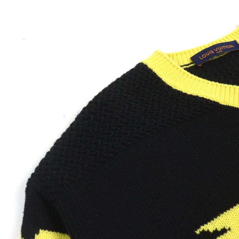 Louis Vuitton 22SS Hmn86w LV Intarsia Football Knit Cashmere Blend Amen Break