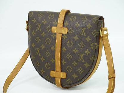 Authentic Louis Vuitton LV Chien Ti GM Monogram Shoulder Bag Pochette Brown