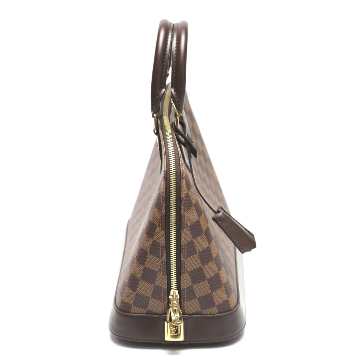 Louis Vuitton Damier 2-Way Alma PM Handbag Brown