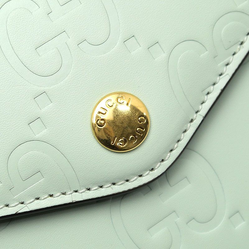 Gucci GG Super Mini Shoulder Bag 772794 Green Crossbody