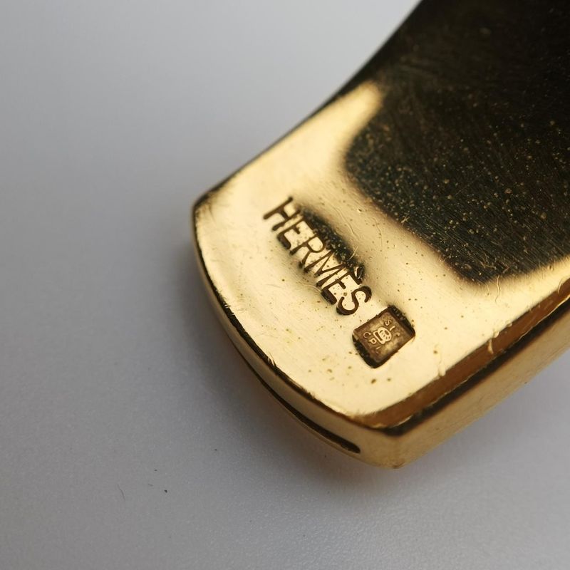 Hermeschaine D'ancre Cuff Gold And Wine Red GP