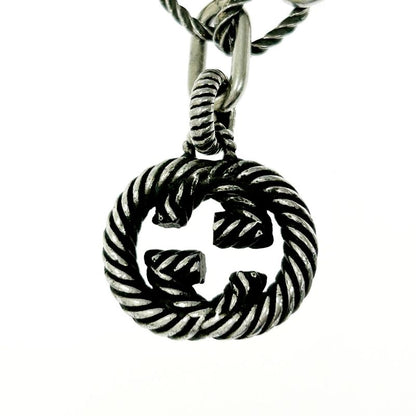 Gucci Silver Interlocking G Bracelet 15.1g 925 Engraved 368418 Bracelet