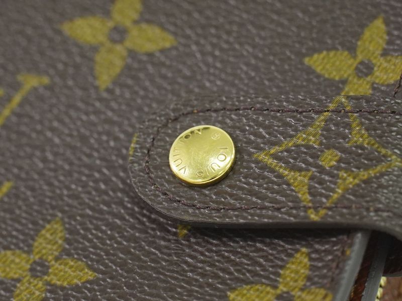 Authentic Louis Vuitton LV Compact Zip Monogram Fold Wallet Brown M61667