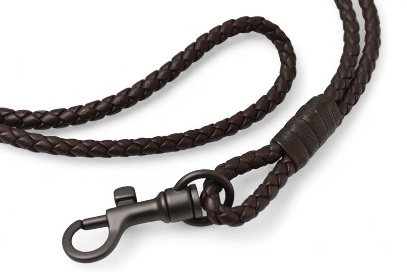 Bottega Veneta Neck Strap Bottega Veneta Intrecciato Dark Brown Never Used