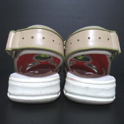 Gucci Mesh Velcro Sandals 570440 Size 34 Beige Multicolor Women Used