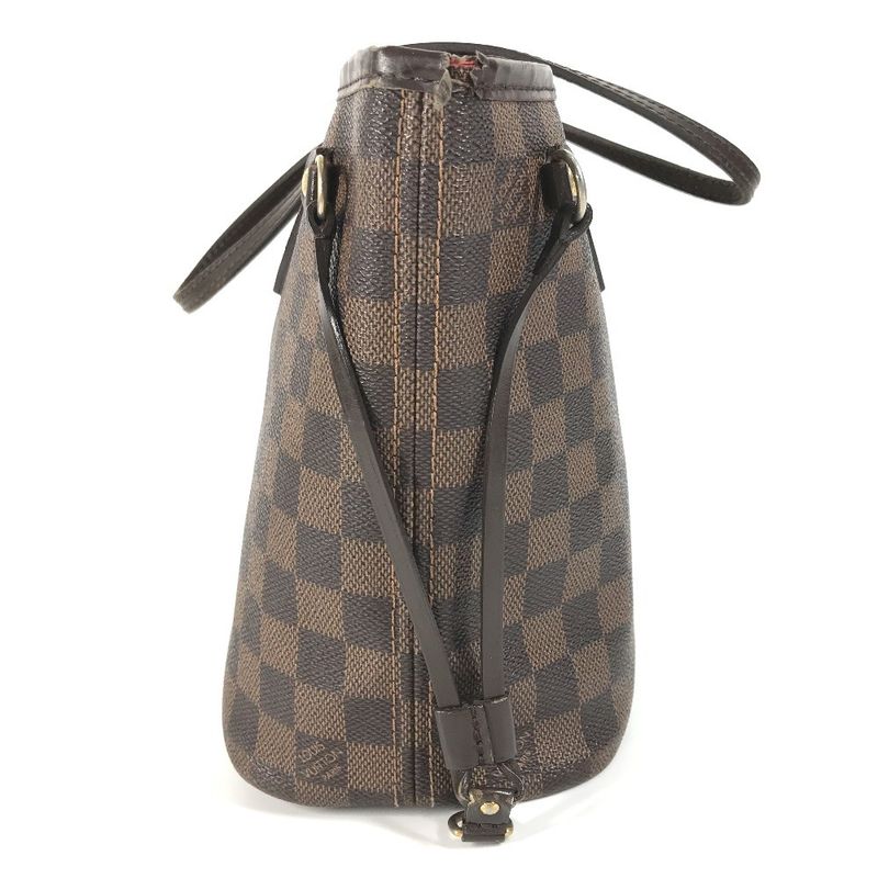 Louis Vuitton Handbag Neverfull PM N40600 Damier Canvas Ebène Brown