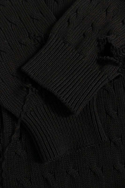 Balenciaga 696106 T3235 Damaged Turtleneck Knit Men's 1