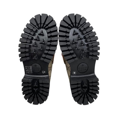 Gucci Loafer GG Supreme Bee Embroidery 727170 34 Size Flower Multicolor Beige