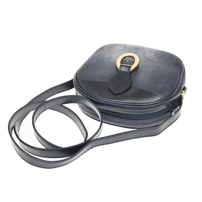 Christian DIOR Shoulder Bag Navy Leather 32ka674