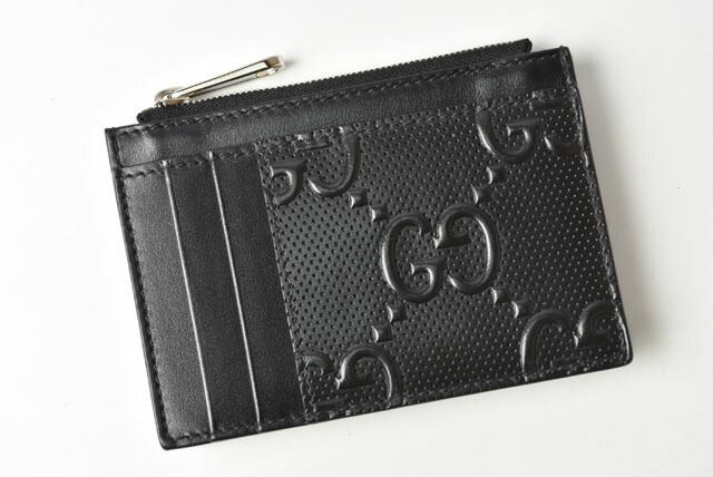 Gucci Coin Case Card Case Unisex Gucci Mini Wallet Coin Purse GG Signature