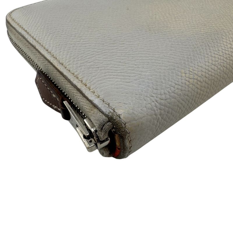Hermes Azap Long Silk Inn Round Zipper Long Wallet Branded Card Holder Coin