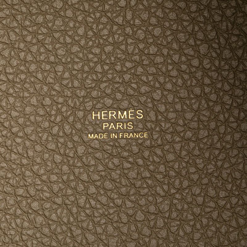 Hermes Picotin Lock PM Cazac Black Brown Taurillon Clemence Women Hermes