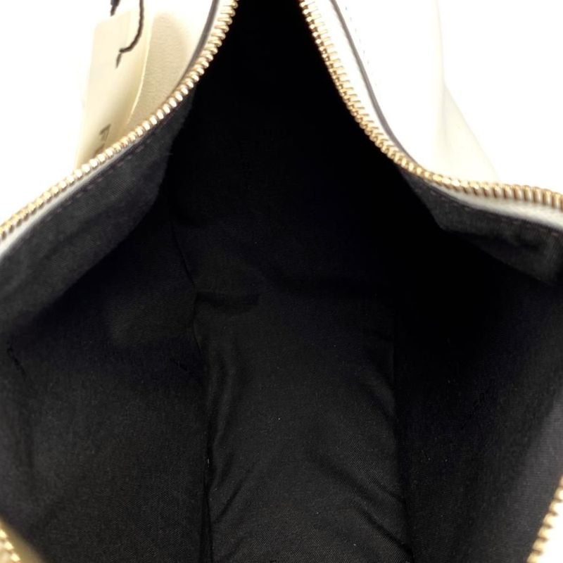 Fendi One Shoulder Bag Graffi Medium 8br799 A5dy F1hel Calf Leather White Beige