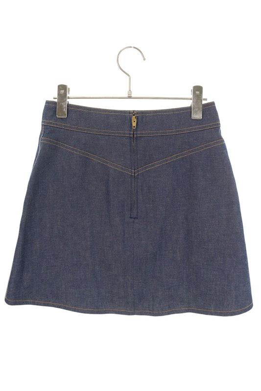 Celine Rj0330842 Trapeze Denim Mini Skirt Women 27