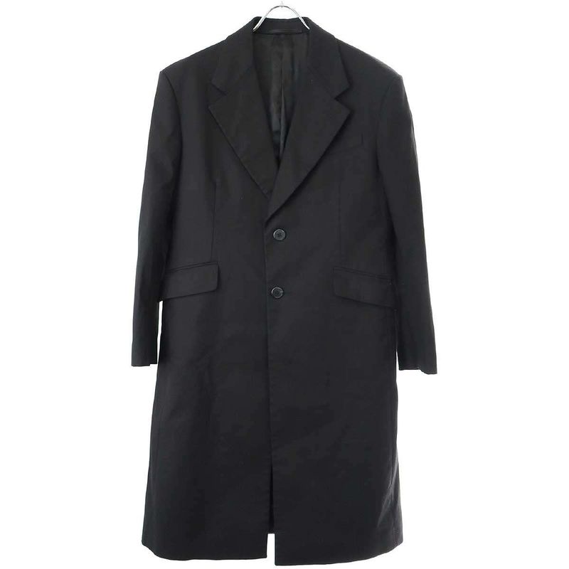 Prada 18ss Denim Chester Coat Uc396i Black 48