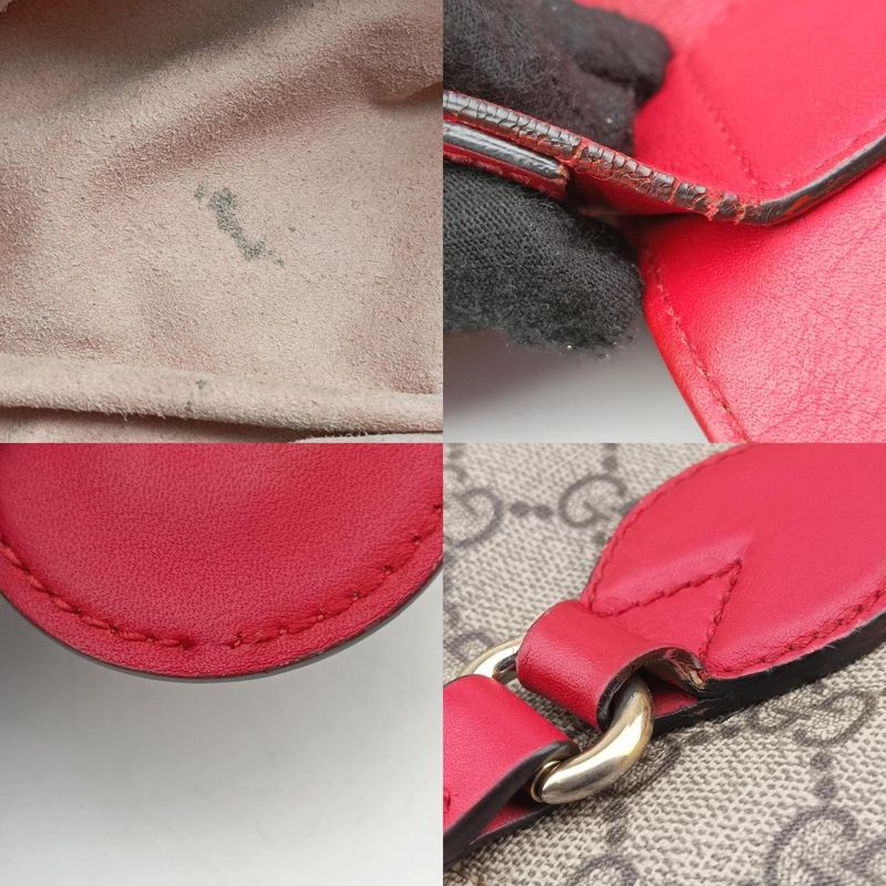 Guccigg Supreme Beige Red And Multicolor PVC Coated Canvas 453705 G020867460