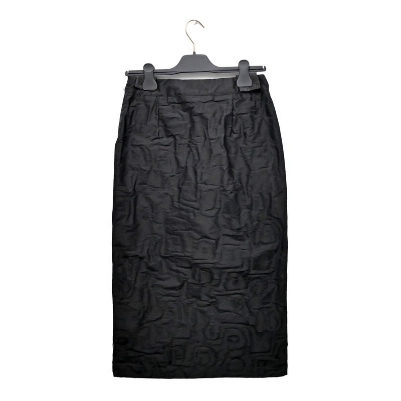 Dior Midi Skirt 527j57a2105 Size 36 Black Knee Length Women's Clothing