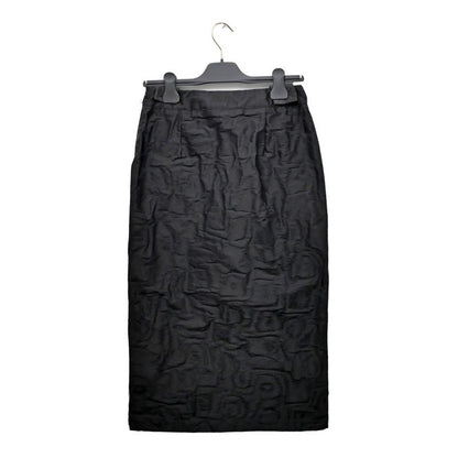 Dior Midi Skirt 527j57a2105 Size 36 Black Knee Length Women's Clothing