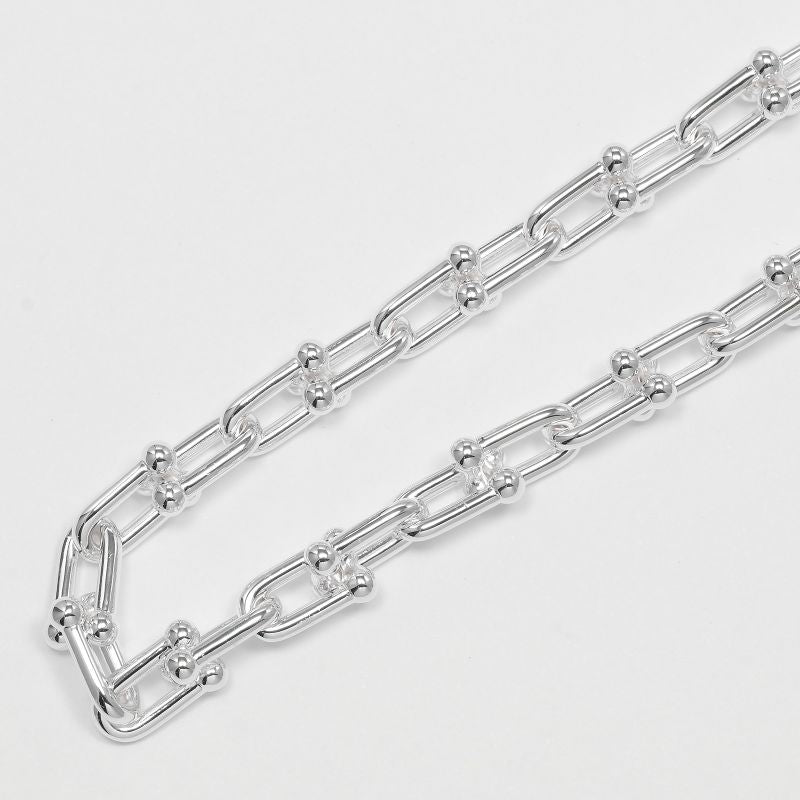Tiffany & Co Hardware Small Link Silver 925 Ladies 42.8g Necklace