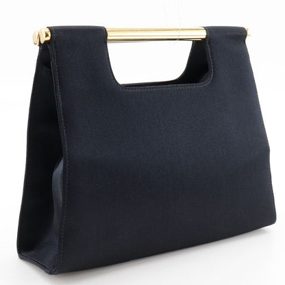 Chanel Party Bag Vintage Satin Black Ladies Handbag