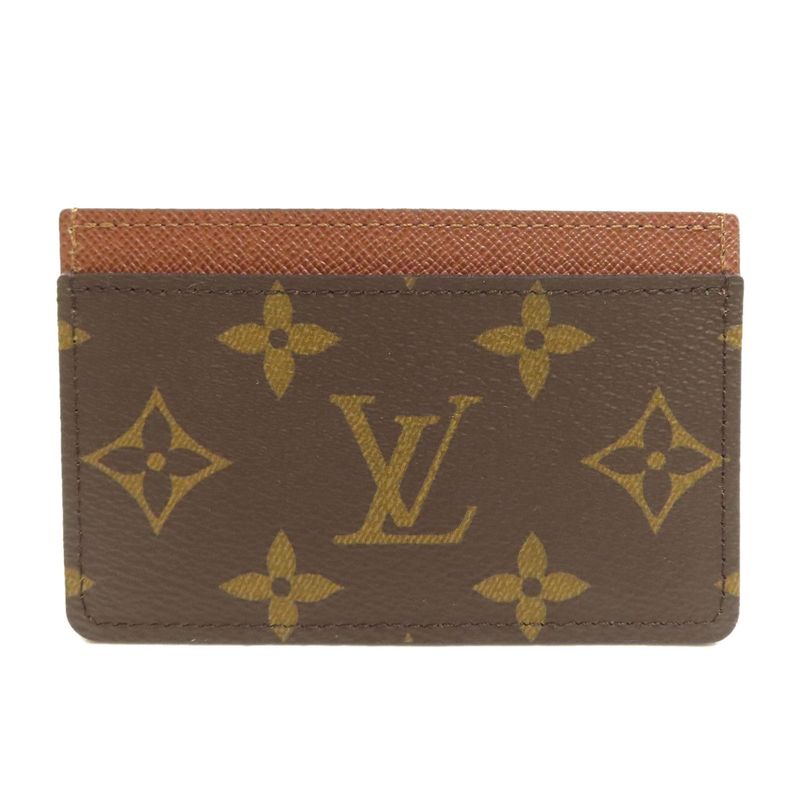 Louis Vuitton M61733 Porte Carte Surple Card Case Monogram Canvas Women