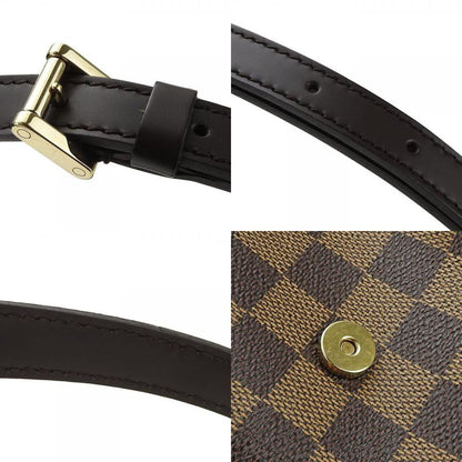 Louis Vuitton Shoulder Bag Musette Tango N51255 Damier Canvas Ebène Brown Gold