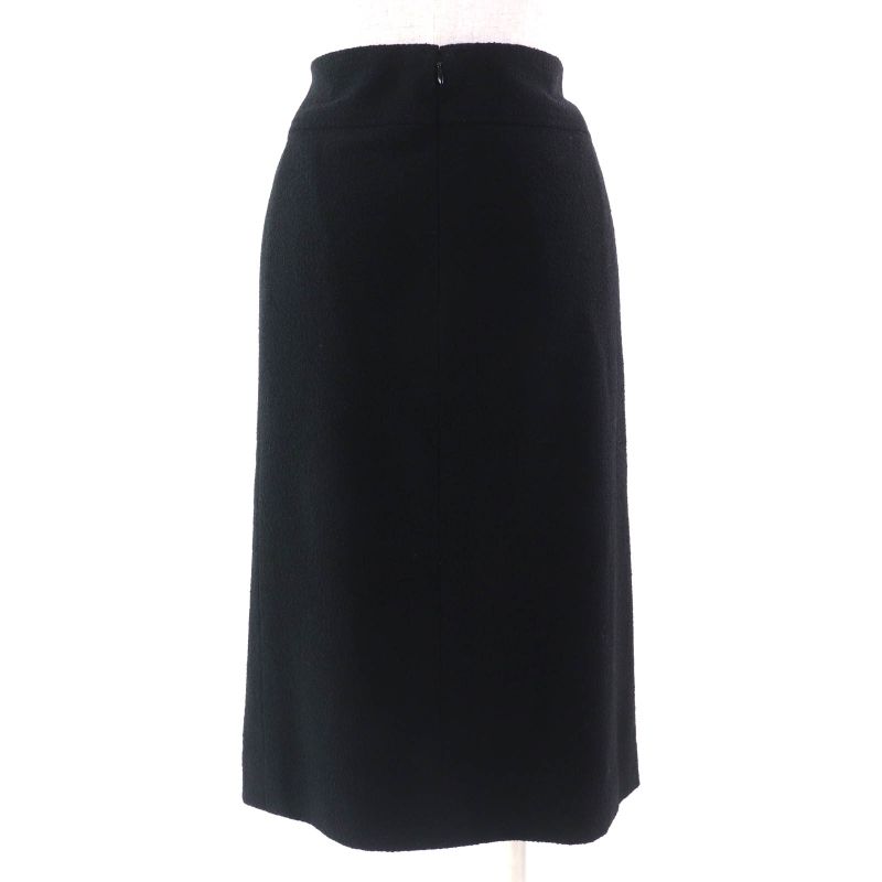 CHANEL Vintage 98A P11506 Wool Coco Mark Button Wool Tweed Jacket Skirt Setup