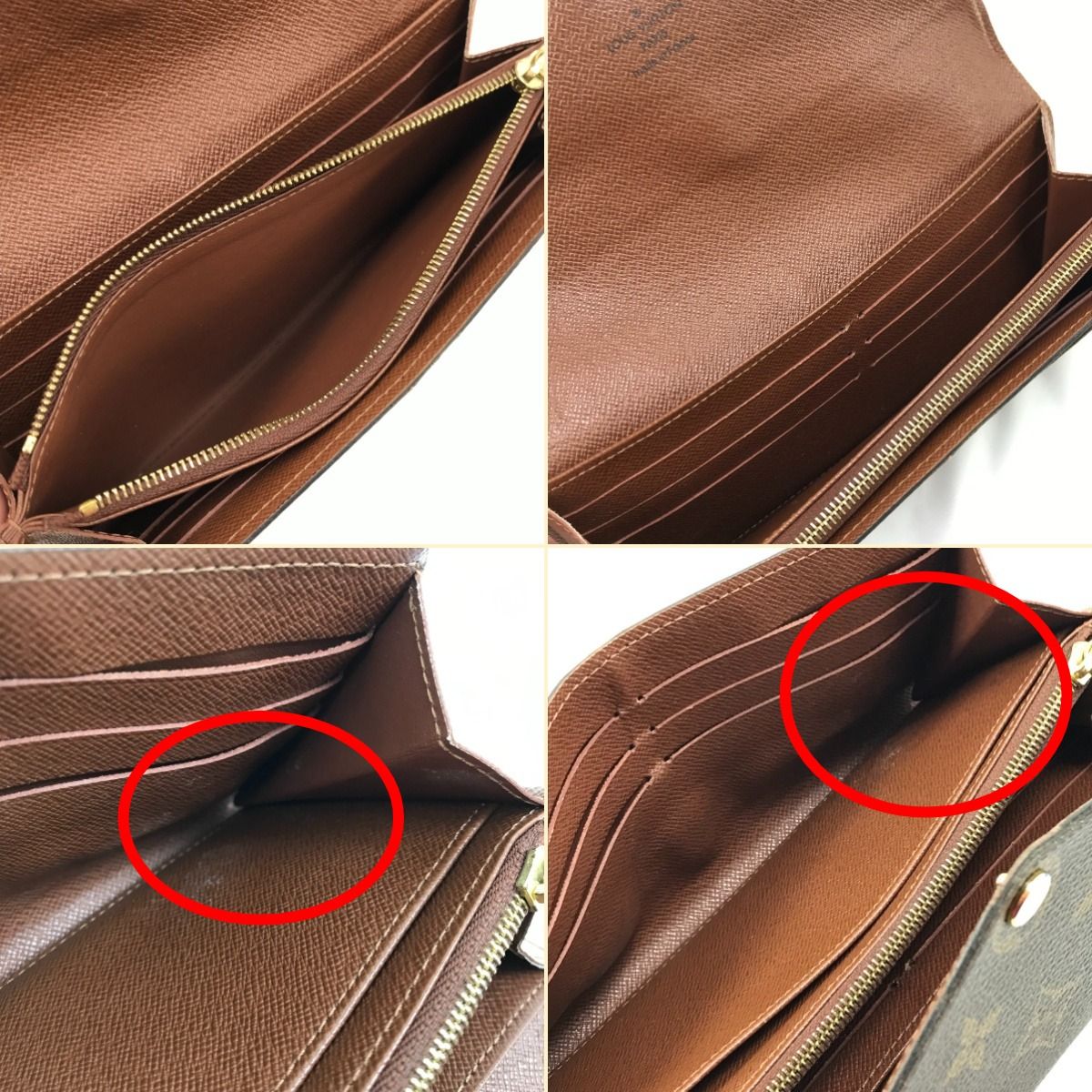 Louis Vuitton Long Wallet Monogram Portefeuille Sarah M60531 Brown