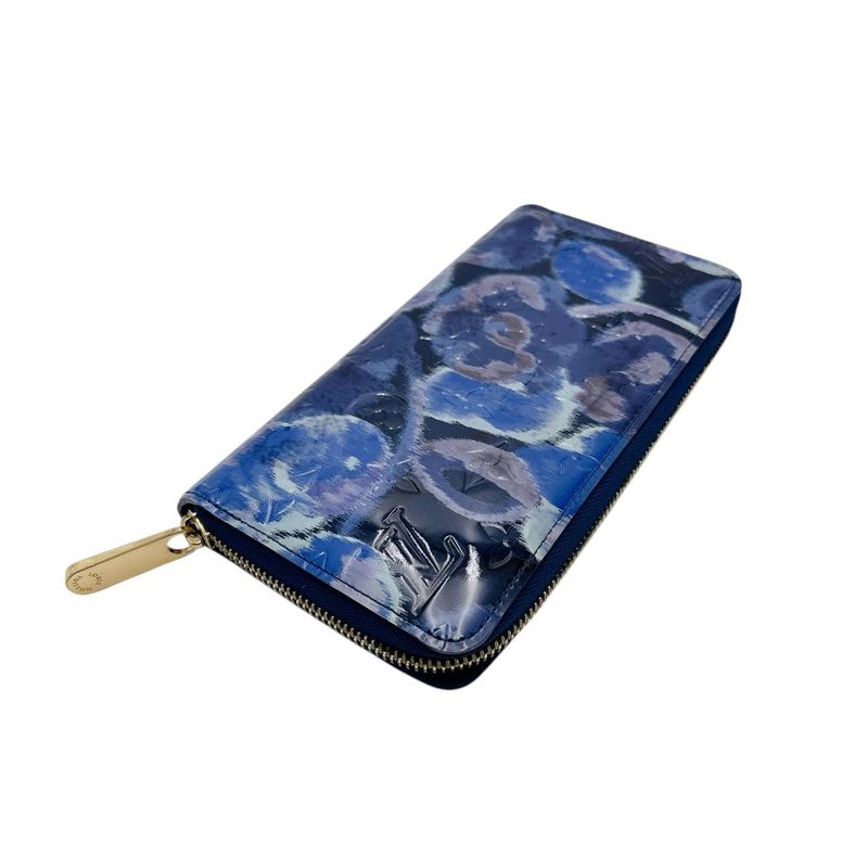Louis Vuitton M90018 Monogram Vernis Long Wallet Ikat Flower Long Wallet Louis