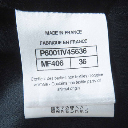 Chanel P60011 Cotton Partially Lined Silk Coco Mark Buttons Total Pattern Shawl